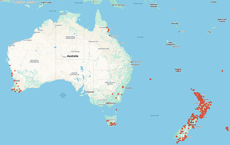 collecting locality map for 'XXXX'