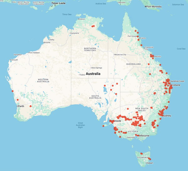 collecting locality map for 'XXXX'